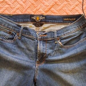 Lucky Brand Women's Sweet N Crop Blue Jeans